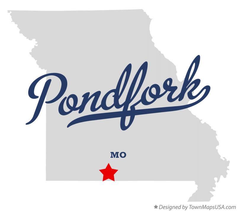 Map of Pondfork Missouri MO
