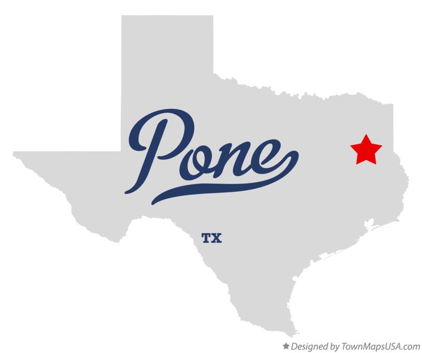 Map of Pone Texas TX