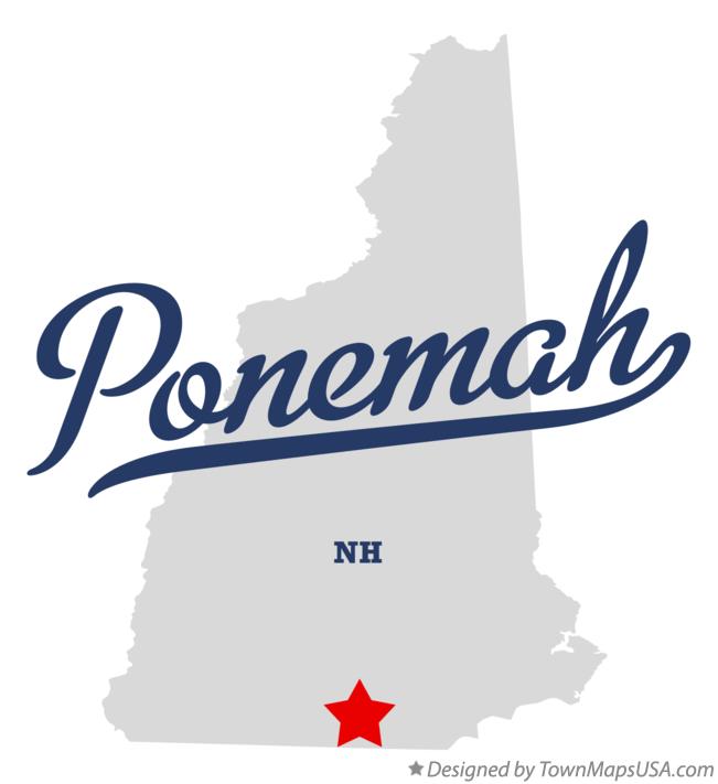 Map of Ponemah New Hampshire NH
