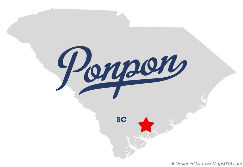 Map of Ponpon South Carolina SC