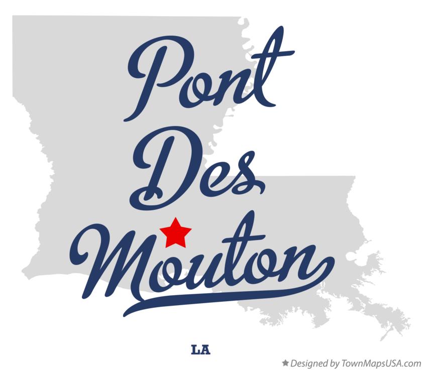 Map of Pont Des Mouton Louisiana LA