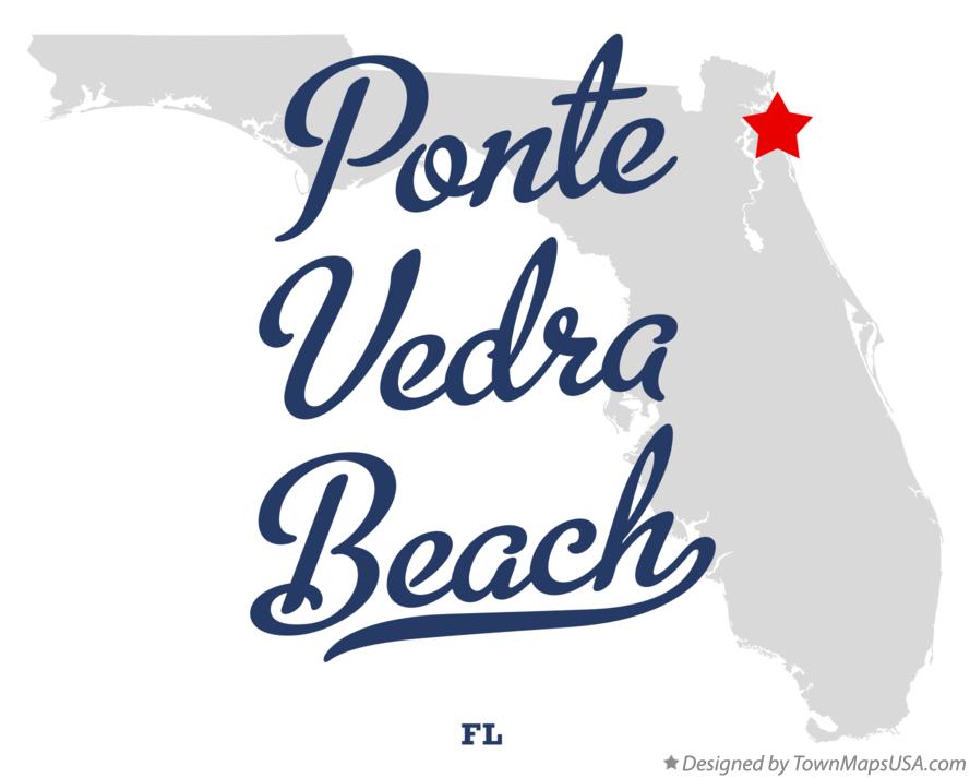 Map Of Ponte Vedra Beach Fl Florida