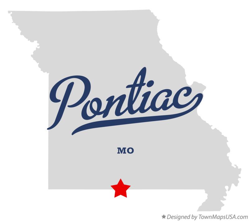 Map of Pontiac Missouri MO