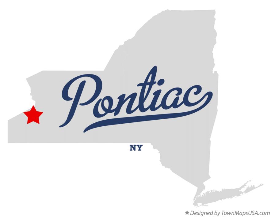 Map of Pontiac New York NY