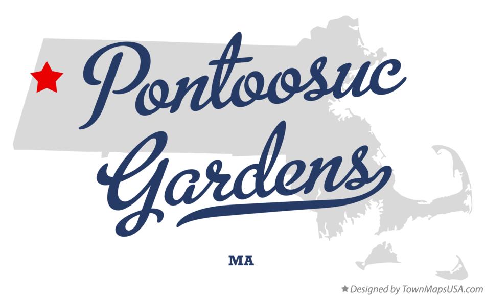 Map of Pontoosuc Gardens Massachusetts MA