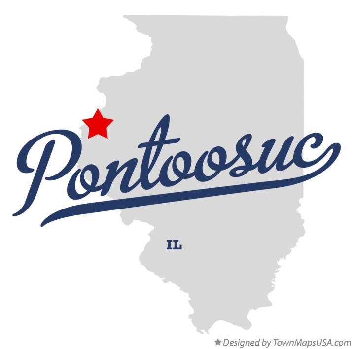 Map of Pontoosuc Illinois IL