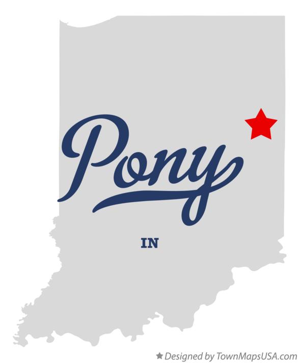 Map of Pony Indiana IN