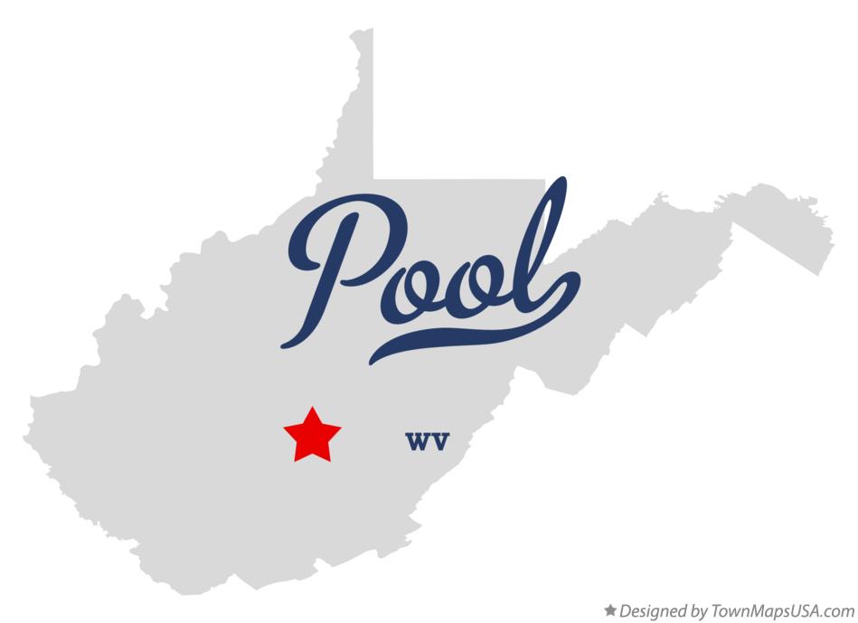 Map of Pool West Virginia WV