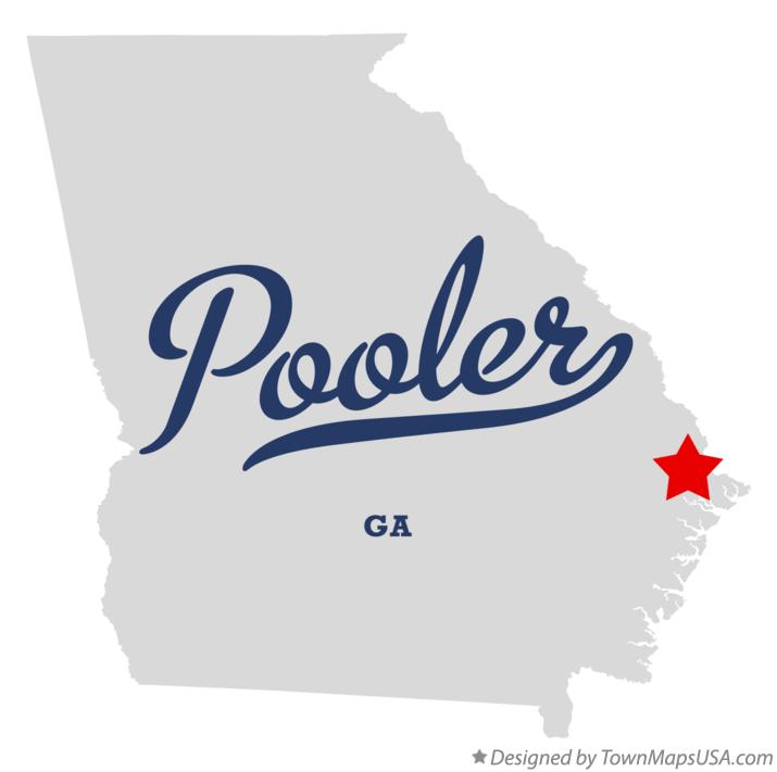Map of Pooler Georgia GA