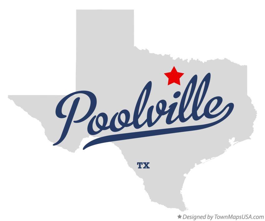 Map of Poolville Texas TX
