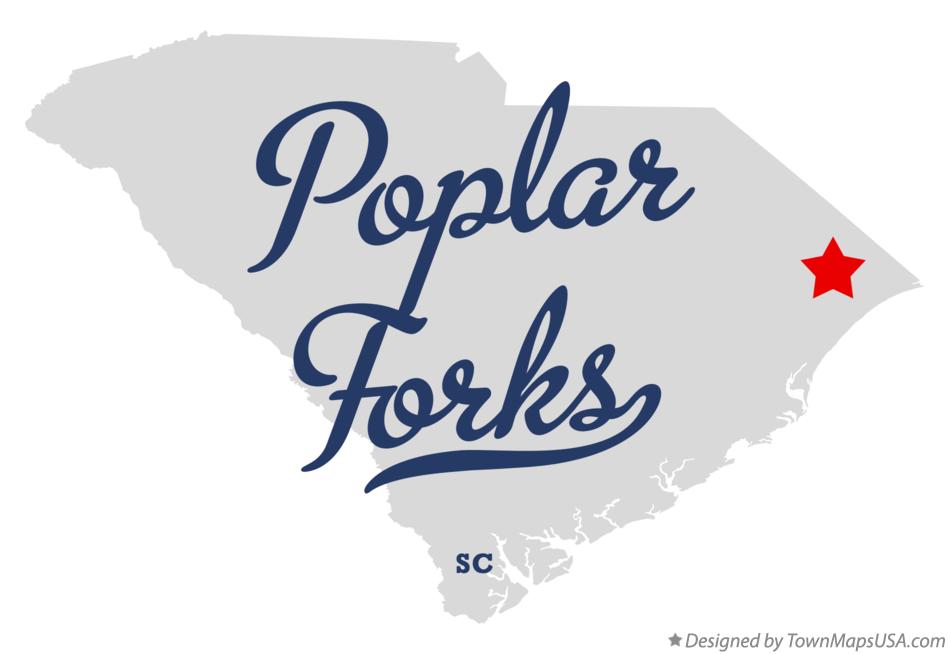Map of Poplar Forks South Carolina SC