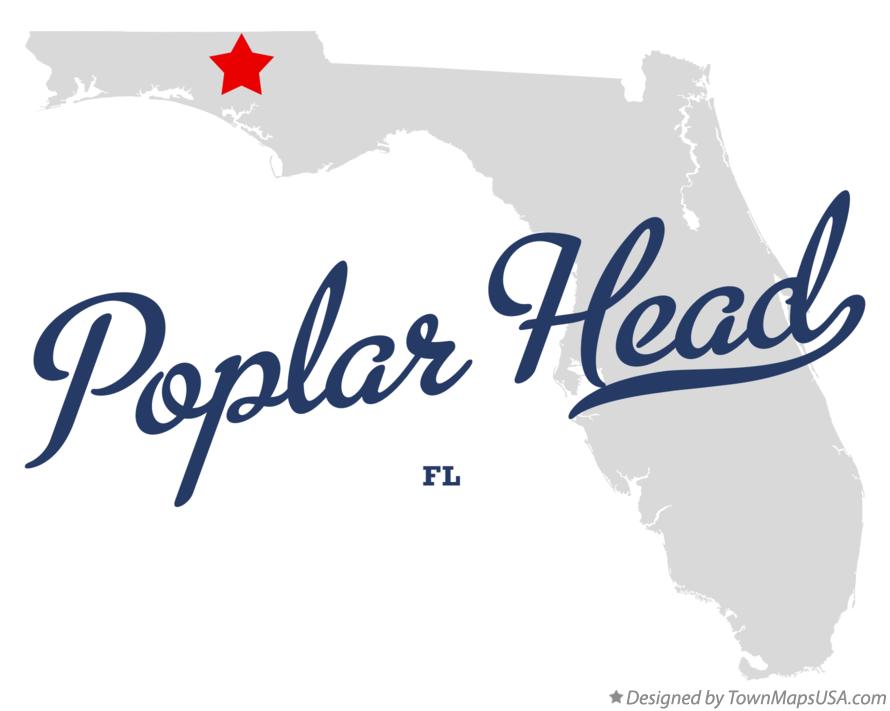 Map of Poplar Head Florida FL