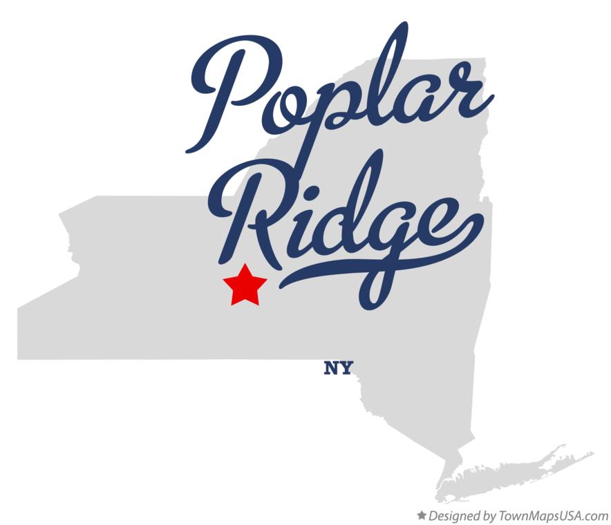 Map of Poplar Ridge New York NY