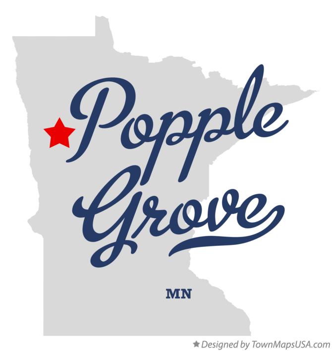 Map of Popple Grove Minnesota MN