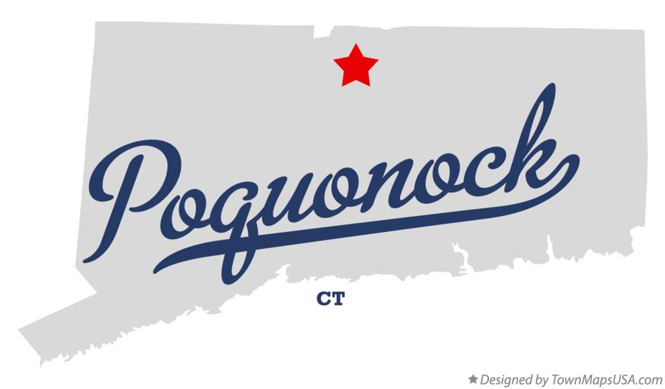 Map of Poquonock Connecticut CT