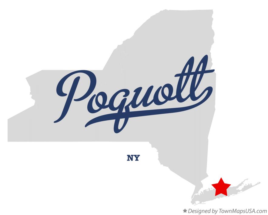 Map of Poquott New York NY