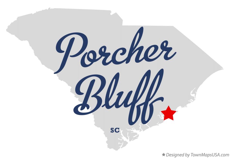 Map of Porcher Bluff South Carolina SC