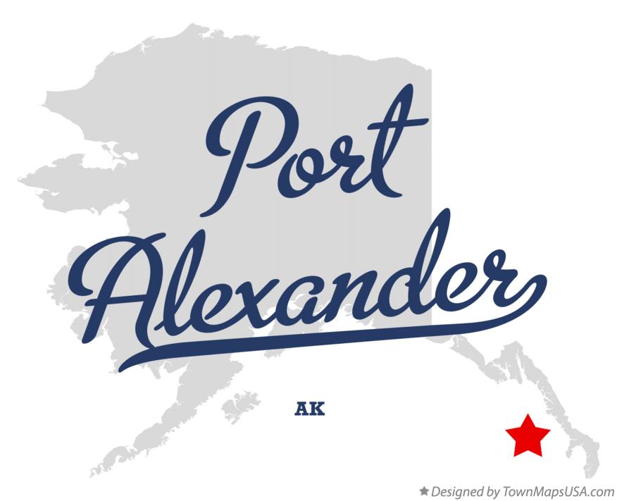 Map of Port Alexander Alaska AK
