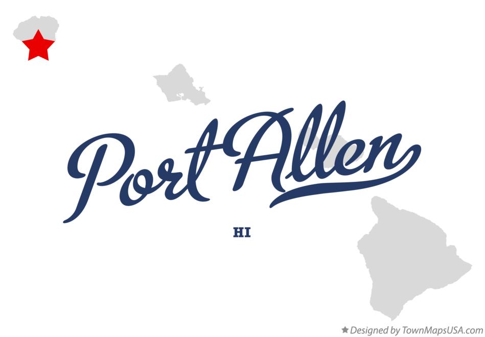 Map of Port Allen Hawaii HI