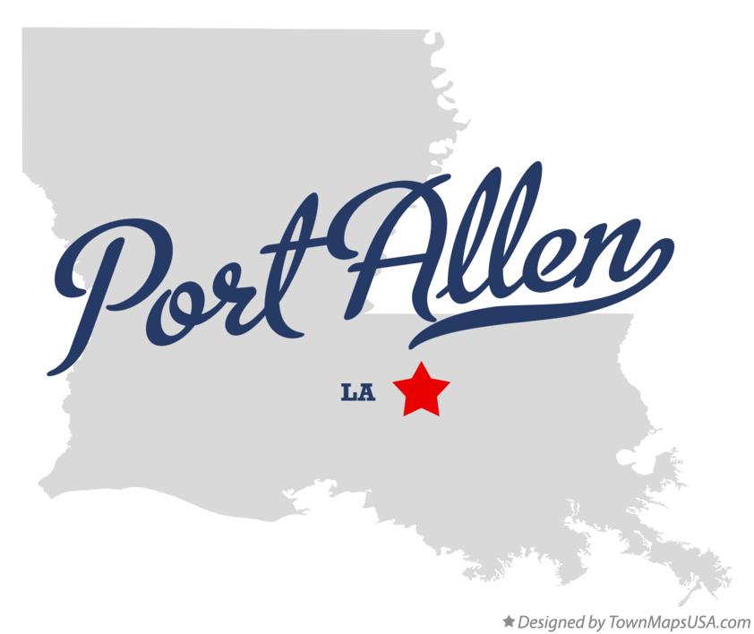 Map of Port Allen Louisiana LA