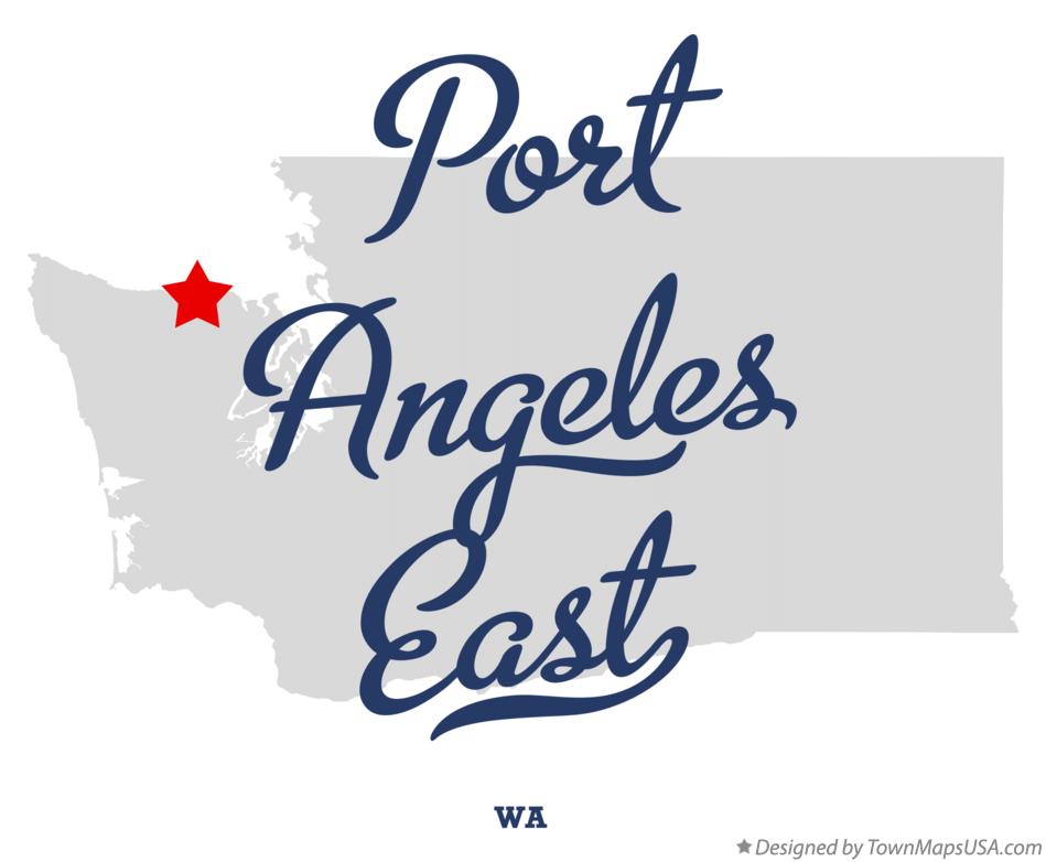 Map of Port Angeles East Washington WA
