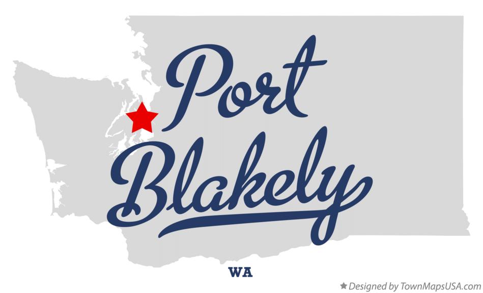 Map of Port Blakely Washington WA