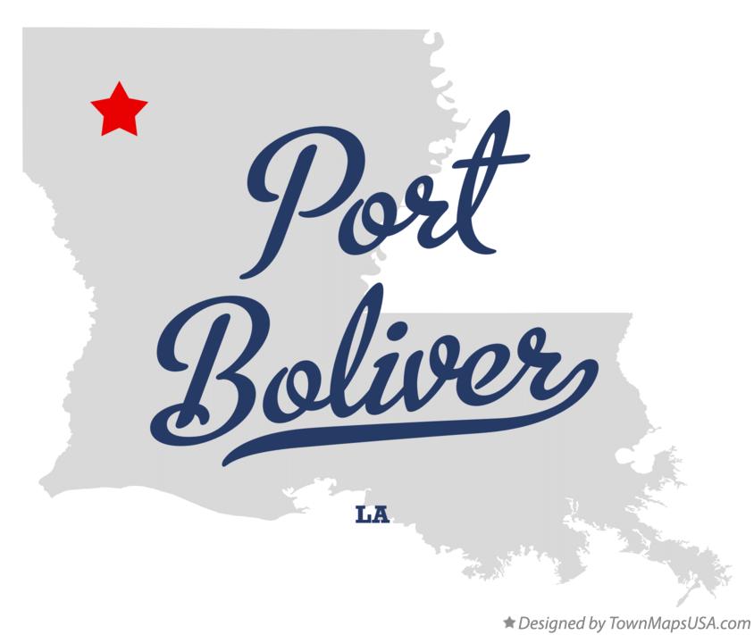 Map of Port Boliver Louisiana LA