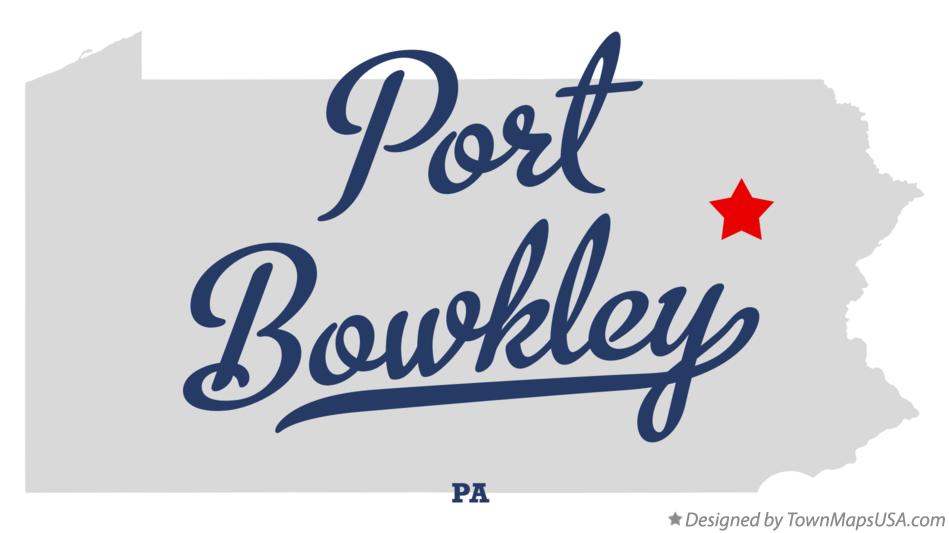 Map of Port Bowkley Pennsylvania PA