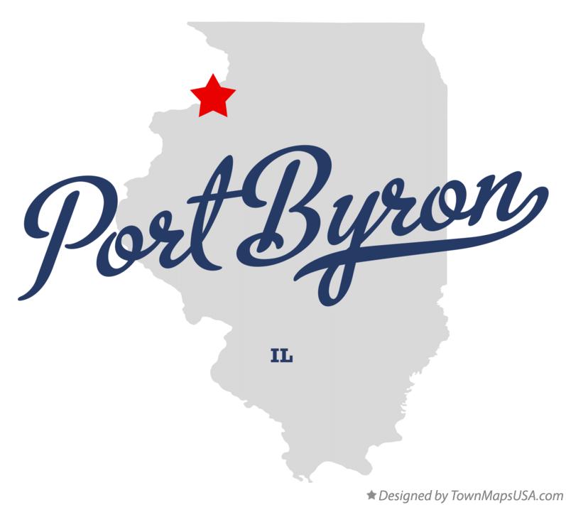 Map of Port Byron Illinois IL