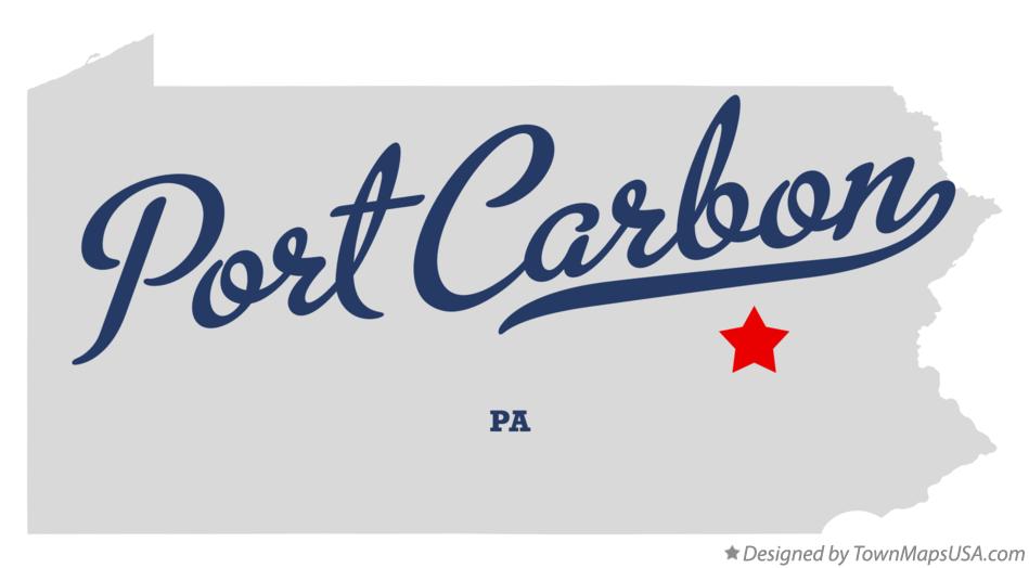 Map of Port Carbon Pennsylvania PA