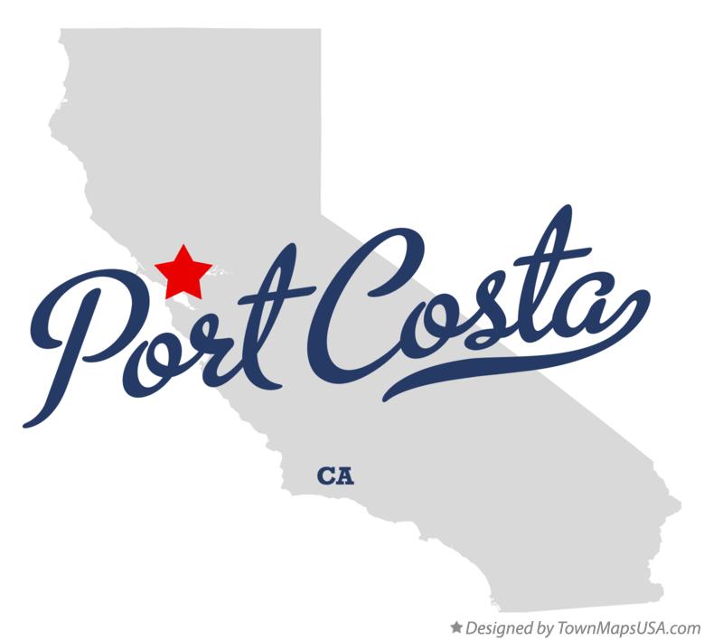 Map of Port Costa California CA