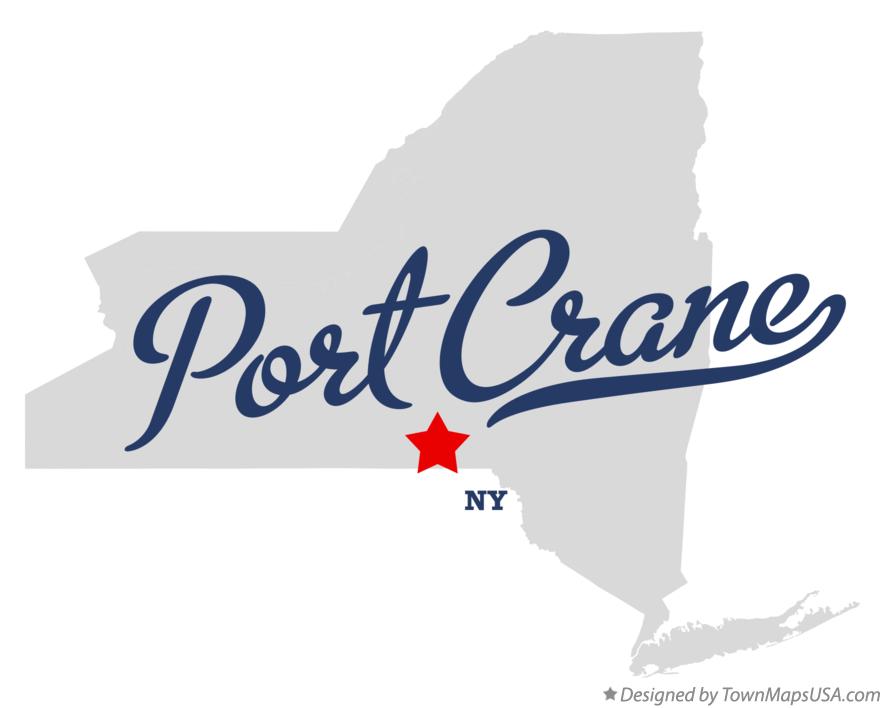 Map of Port Crane New York NY