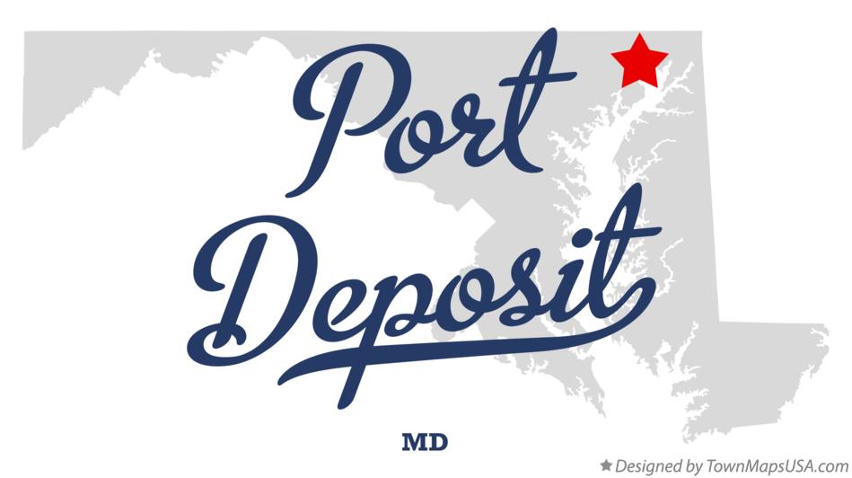 Map of Port Deposit Maryland MD
