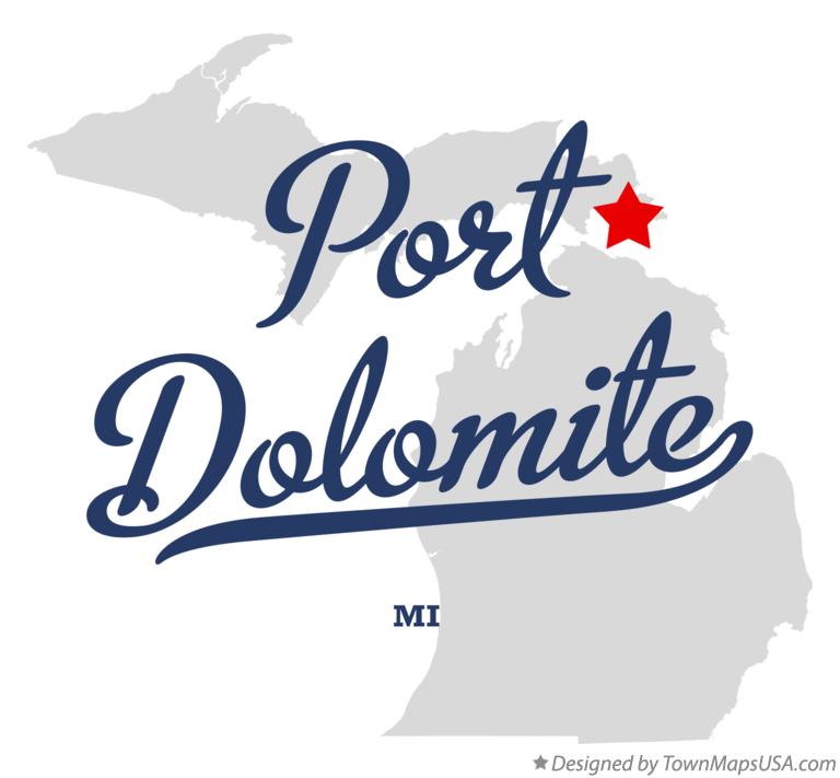 Map of Port Dolomite Michigan MI