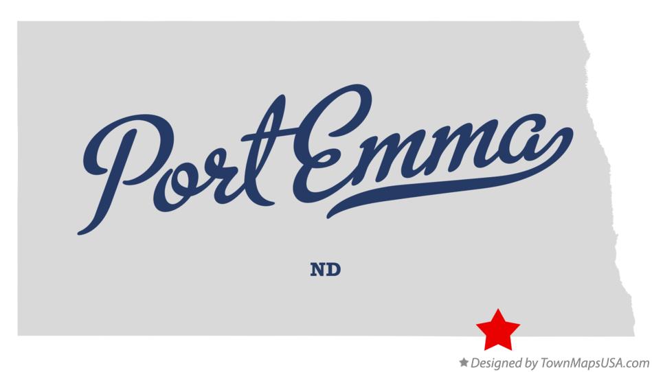 Map of Port Emma North Dakota ND