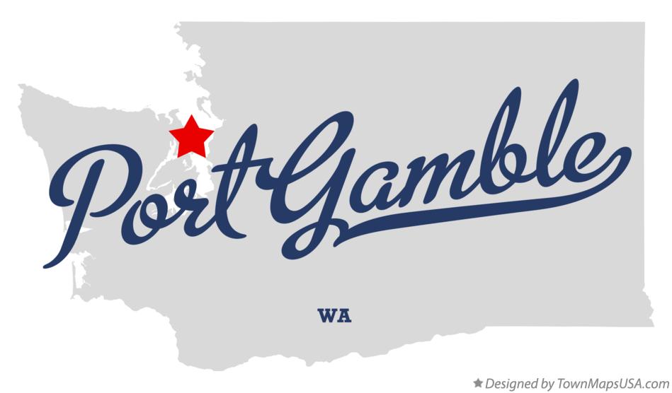Map of Port Gamble Washington WA