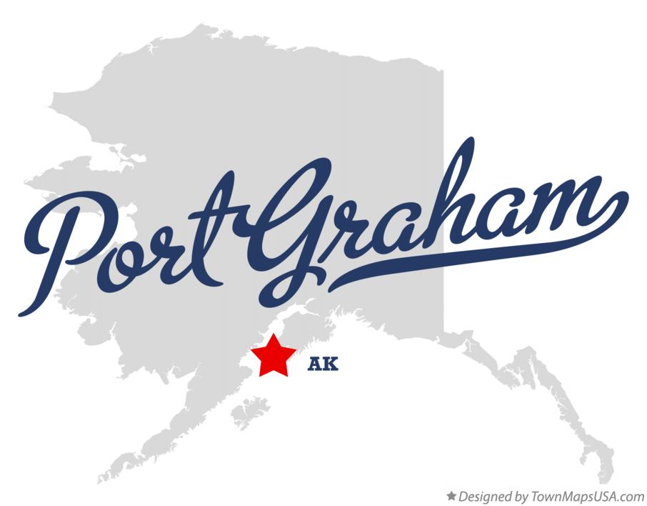 Map of Port Graham Alaska AK