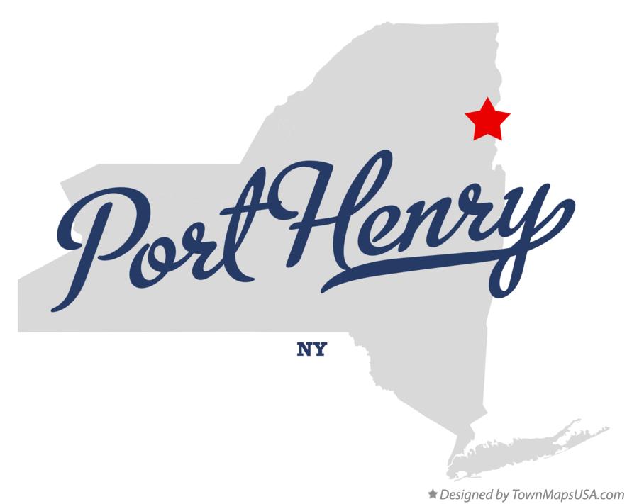 Map of Port Henry New York NY
