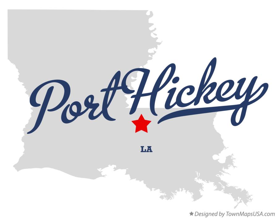 Map of Port Hickey Louisiana LA