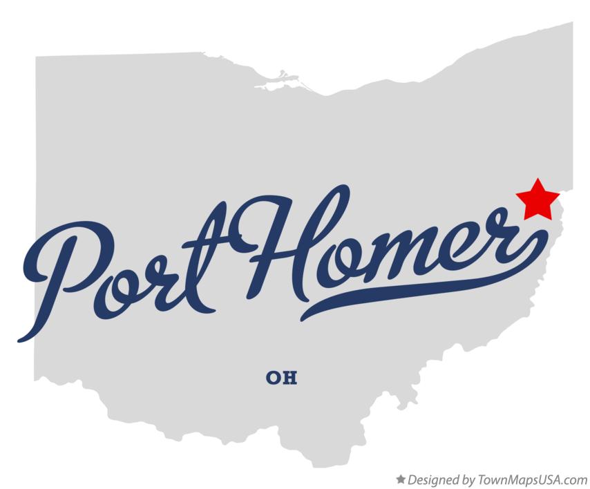 Map of Port Homer Ohio OH