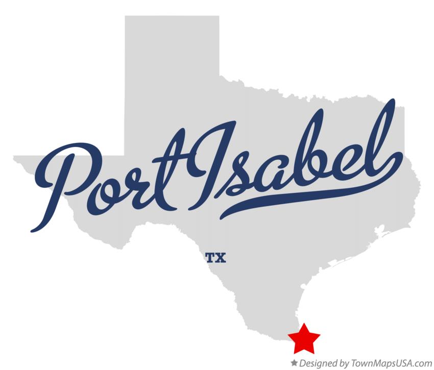 Map of Port Isabel Texas TX