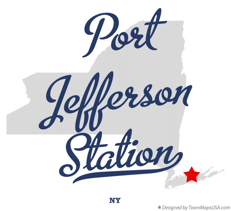 Map of Port Jefferson Station New York NY