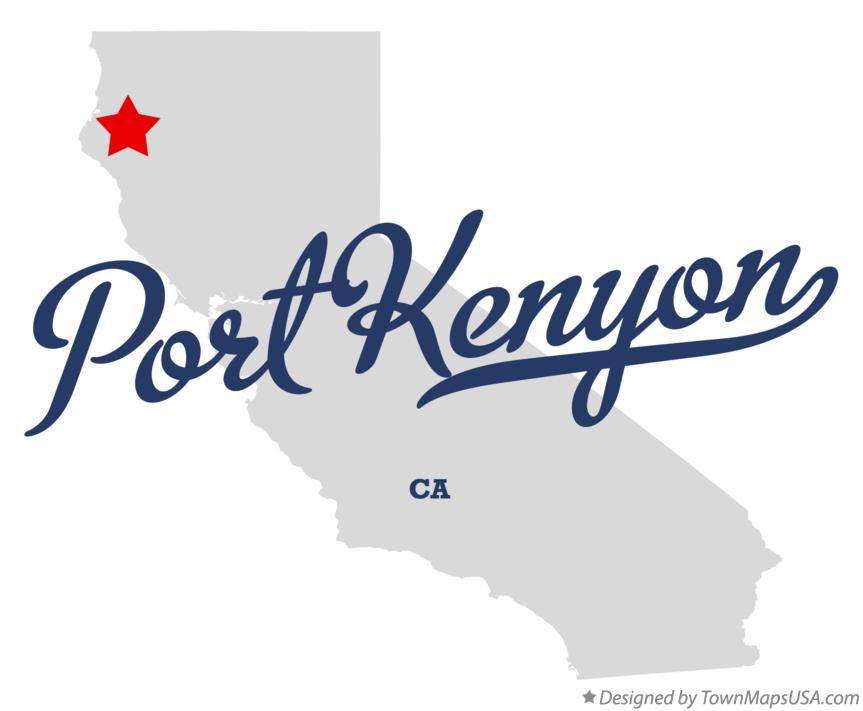 Map of Port Kenyon California CA