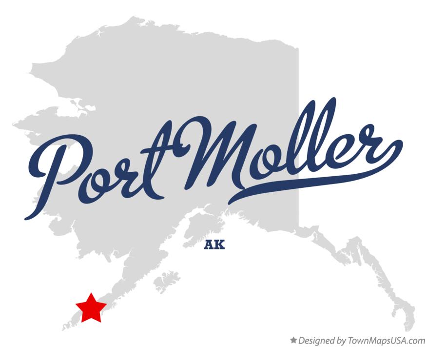 Map of Port Moller Alaska AK