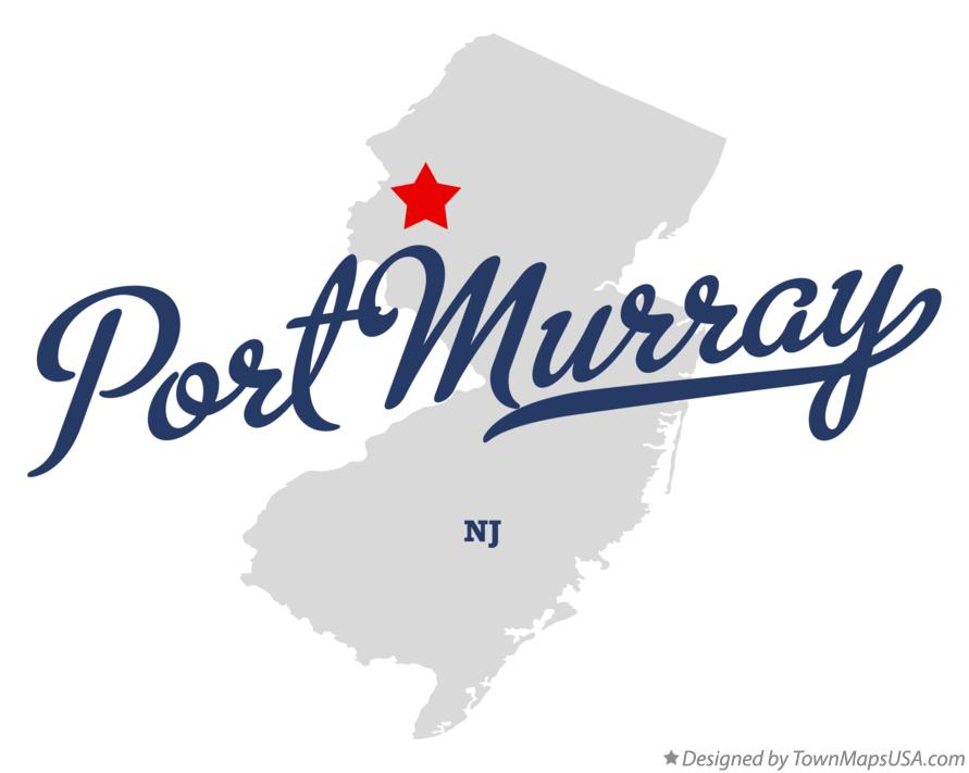 Map of Port Murray New Jersey NJ