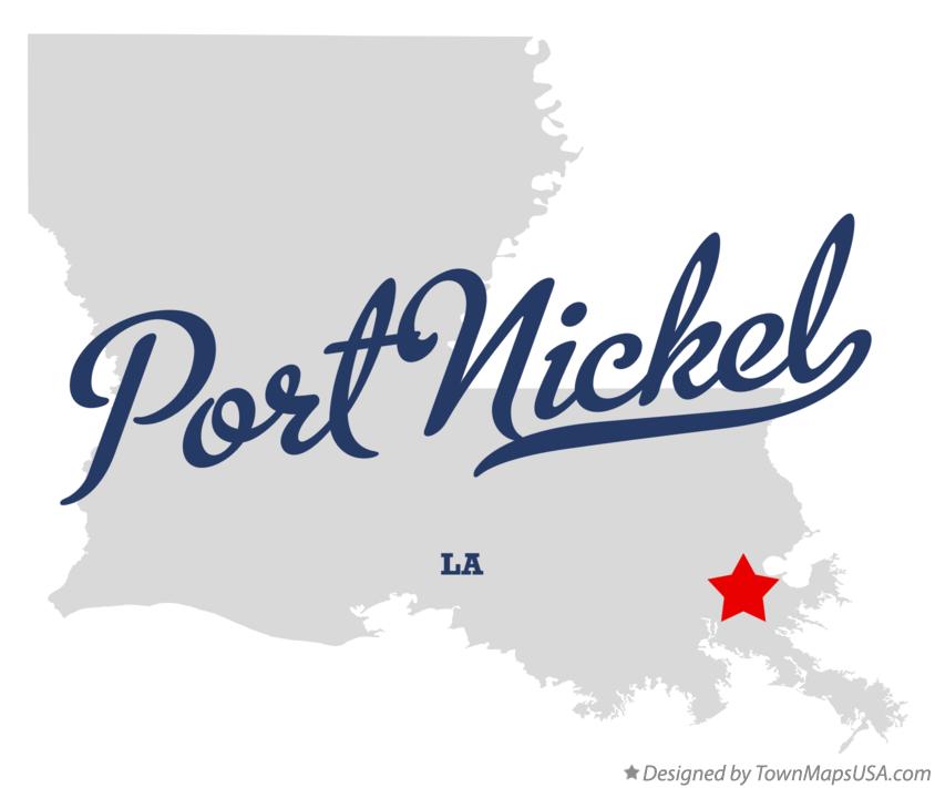 Map of Port Nickel Louisiana LA