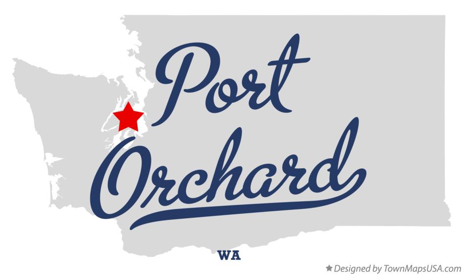 Map of Port Orchard Washington WA