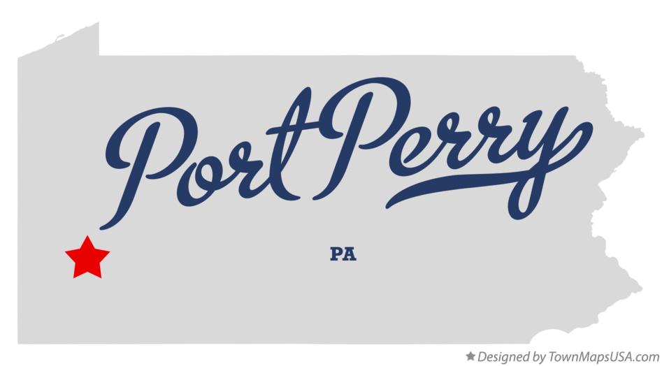 Map of Port Perry Pennsylvania PA