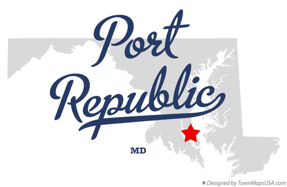 Map of Port Republic Maryland MD