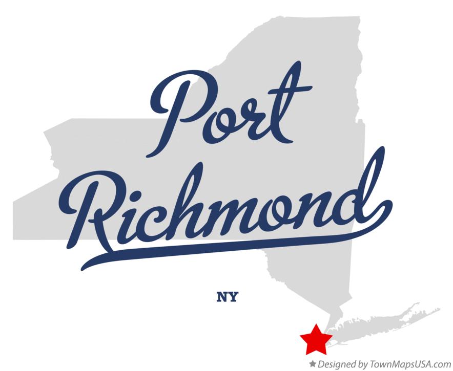 Map of Port Richmond New York NY